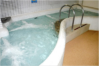 湯を張り込み5～10分逆洗した後、15分～30分循環させ清水になるまで繰り返す。