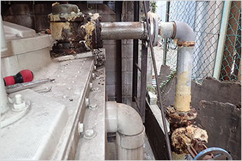 受水槽廻り給水管、及び定水位弁（FM弁）改修工事