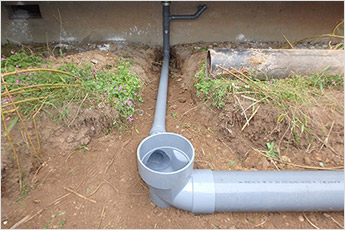 屋外排水管改修工事